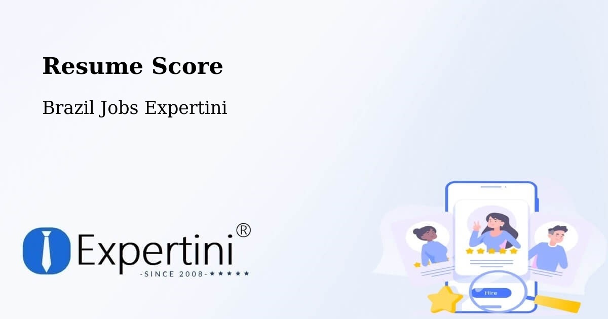 Resume Score & Job Description Match Tool – Sobradinho - Brazil Jobs Expertini